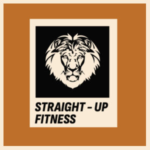 STRAIGHT UP FITNESS SQUARE LOGO - VINTAGE UNISEX T-SHIRT - IVORY - YL3PD7 Design