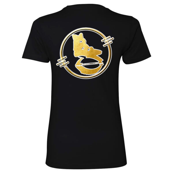 STRAIGHT UP JUMPS - WOMEN'S FITTED T-SHIRT - BLACK - Q6BGHV Thumbnail