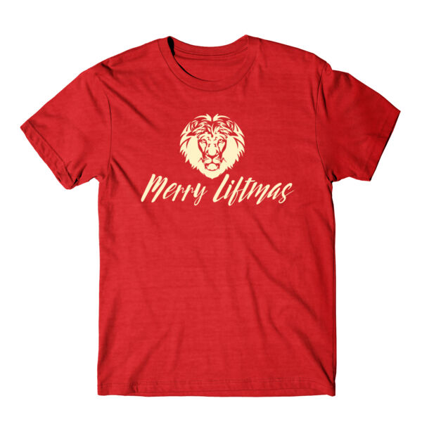 MERRY LIFTMAS - VINTAGE UNISEX T-SHIRT - RED - XK3M61 Thumbnail