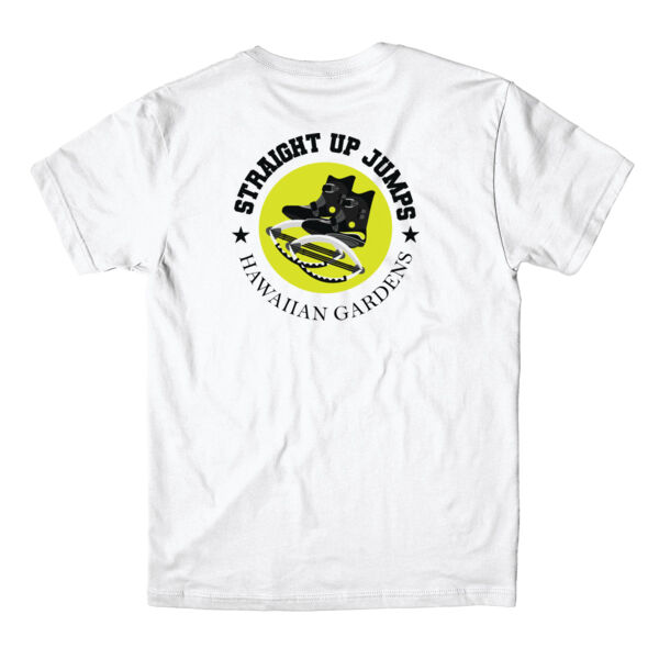 STRAIGHT UP FITNESS - GREEN JUMPS - UNISEX T-SHIRT - WHITE - $FE5CQS$ Thumbnail