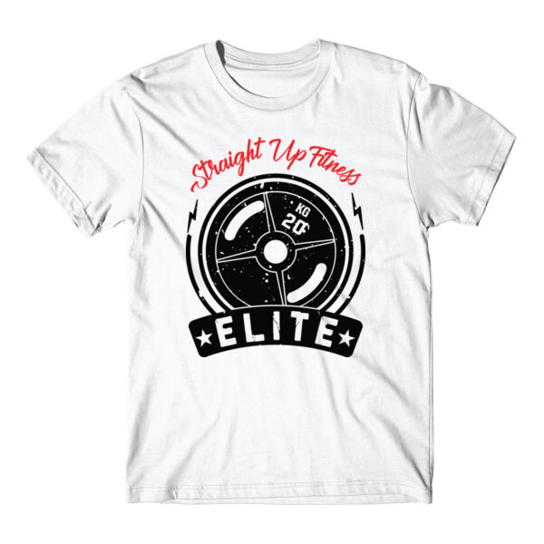 STRAIGHT UP FITNESS - ELITE - UNISEX T-SHIRT - WHITE - 1V6NY9 Thumbnail
