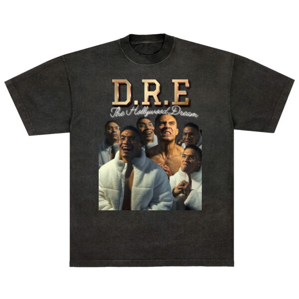 D.R.E - ULTRA PREMIUM HEAVYWEIGHT T-SHIRT - VINTAGE BLACK - 8H3YRT Thumbnail