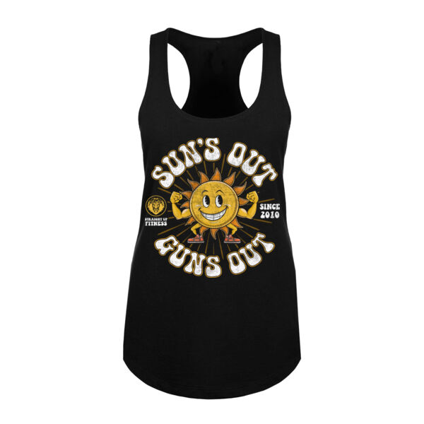 SUN'S OUT GUNS OUT - WOMEN'S FITTED TANK TOP - $89RMQ1$ Thumbnail