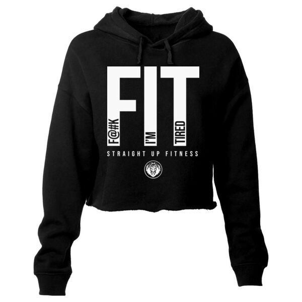 F@#K I'M TIRED - WOMEN'S CROP HOODIE - $SCONG5$ Thumbnail